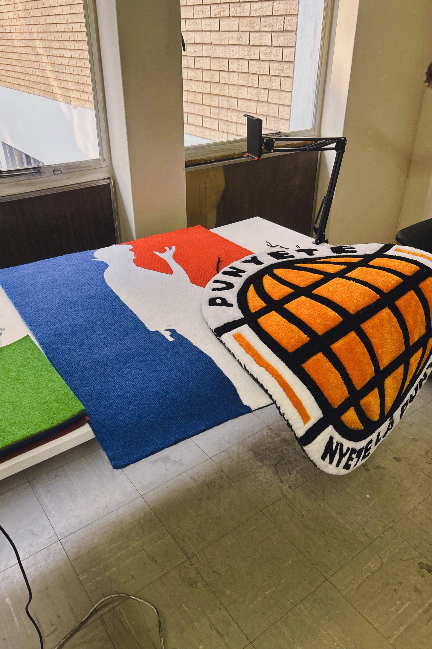 Punyete Logo Tufted Cut-Pile Rug by Matmorpheus