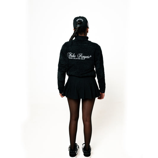 Punyete W/24 Knitted Polo Neck Sweater