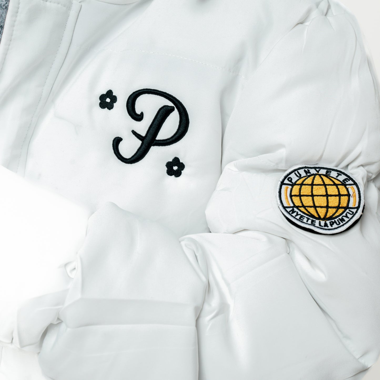 Punyete White Puffer Jacket