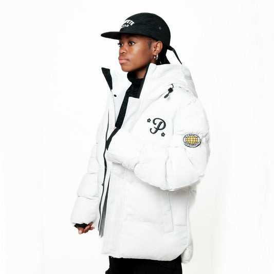 Punyete White Puffer Jacket