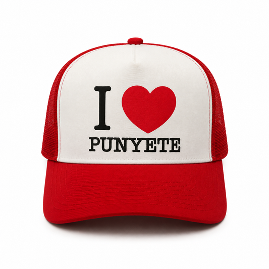 I LOVE PUNYETE TRUCKER CAP