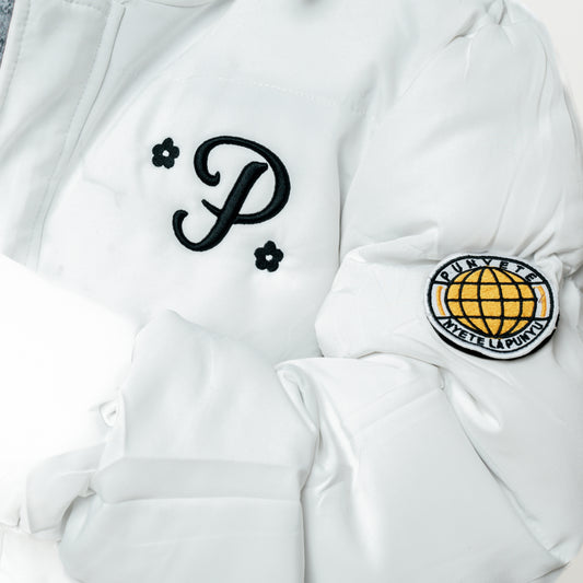 Punyete White Puffer Jacket